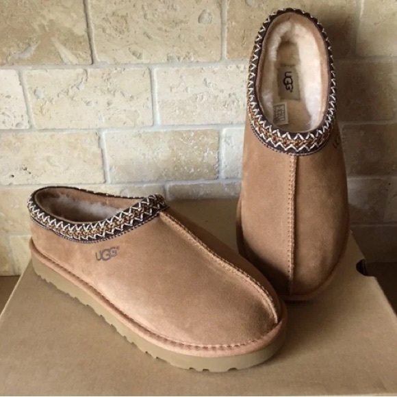 UGG Australia Tasman Chestnut Suede Slipper - Picture 1 of 6